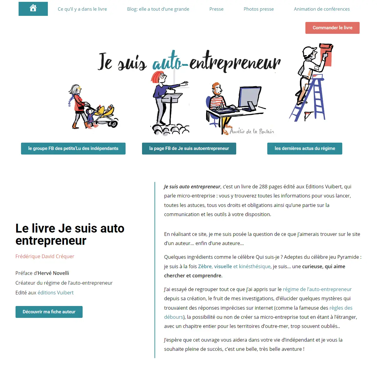 site internet du livre je suis autoentrepreneur aux editions vuibert